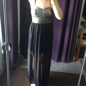 Open back sexy maxi dress